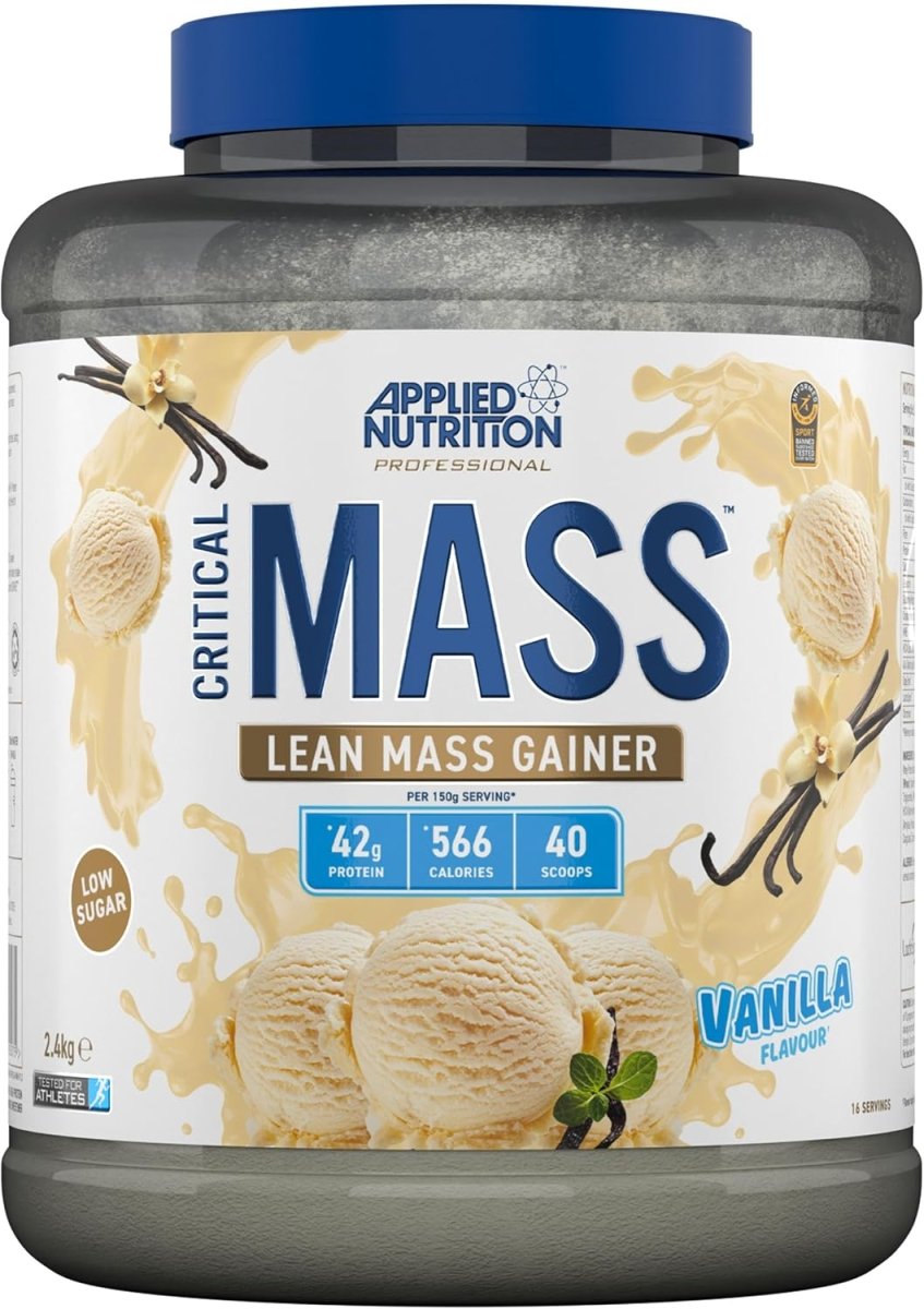 Applied Nutrition Critical Mass Lean Mass Gainz | Vanilla | 2.4kg | 42g Protein, 16 Servings - endnutrition.com