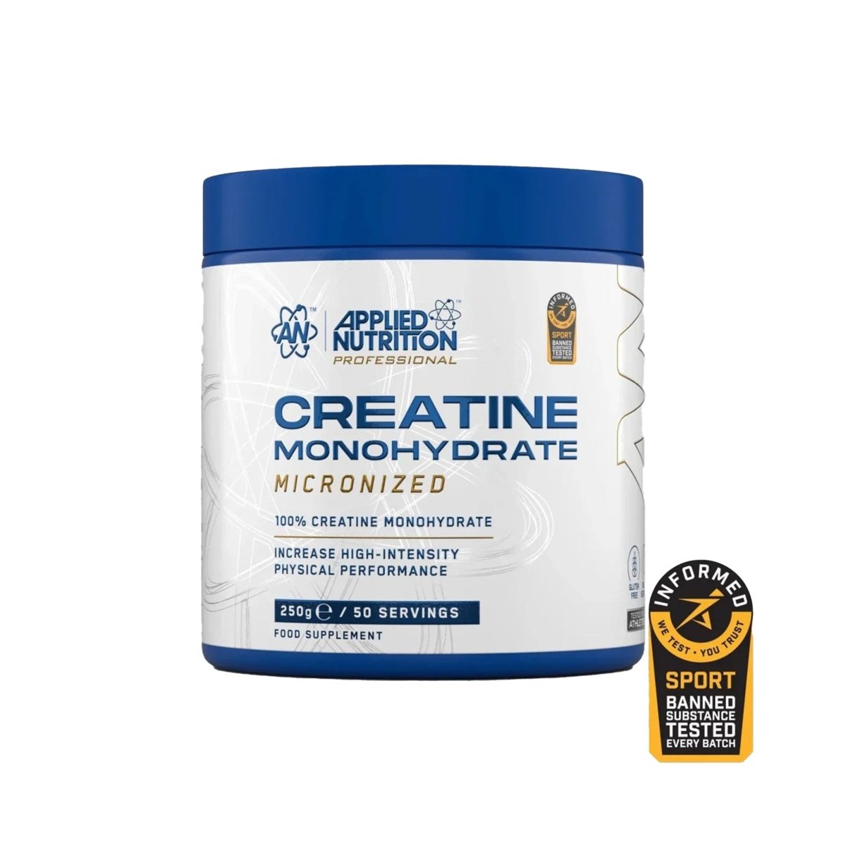 Applied Nutrition Creatine Monohydrate 250g (Micronized) – Muscle Strength & Power Support - endnutrition.com