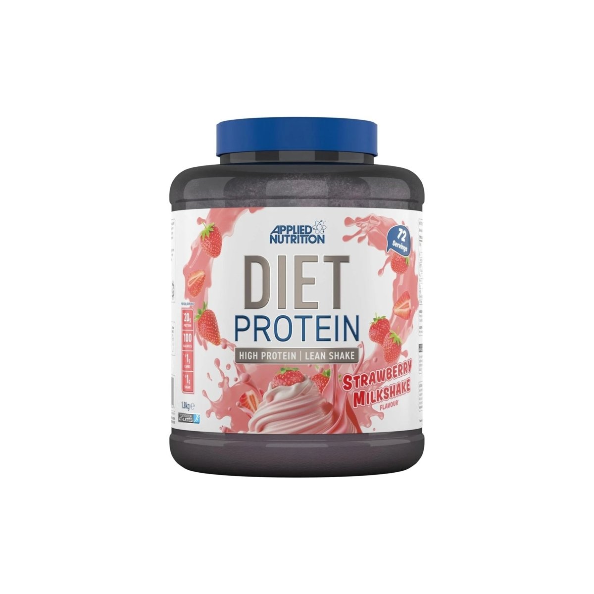 Applied Nutrition Diet Whey Strawberry 1.8kg – High Protein Weight Loss Shake 72 Servings - endnutrition.com