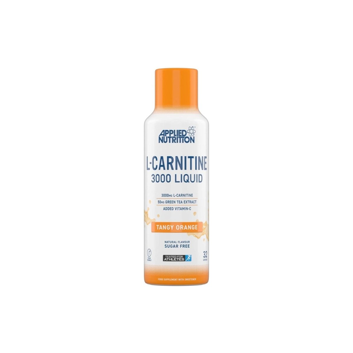 Applied Nutrition L-Carnitine 3000 Liquid 480ml - tangy orange flavor– Energy & Weight Management Support - endnutrition.com