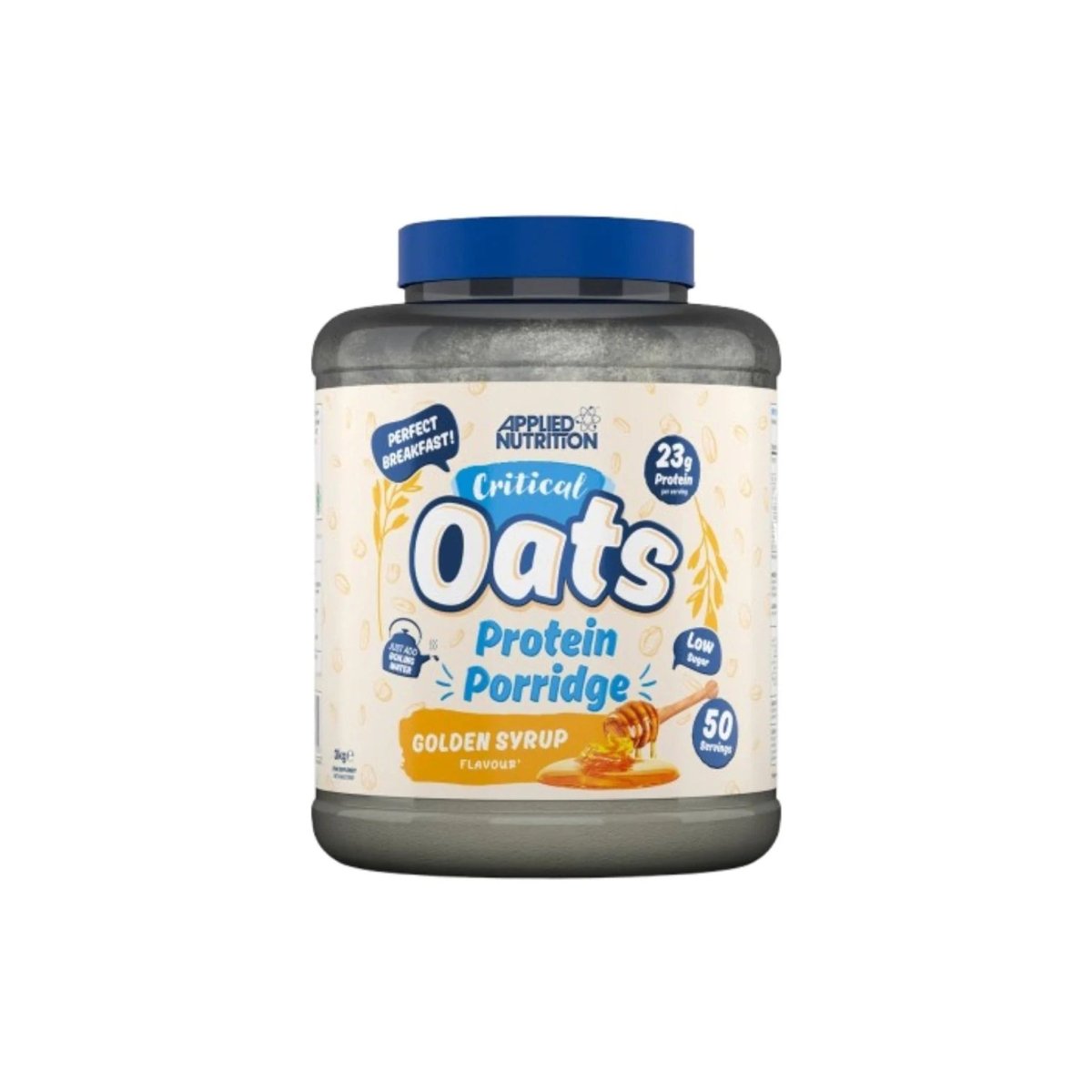 Applied Nutrition Critical Oats Golden Syrup 3kg – High Protein Oatmeal Breakfast Support - endnutrition.com