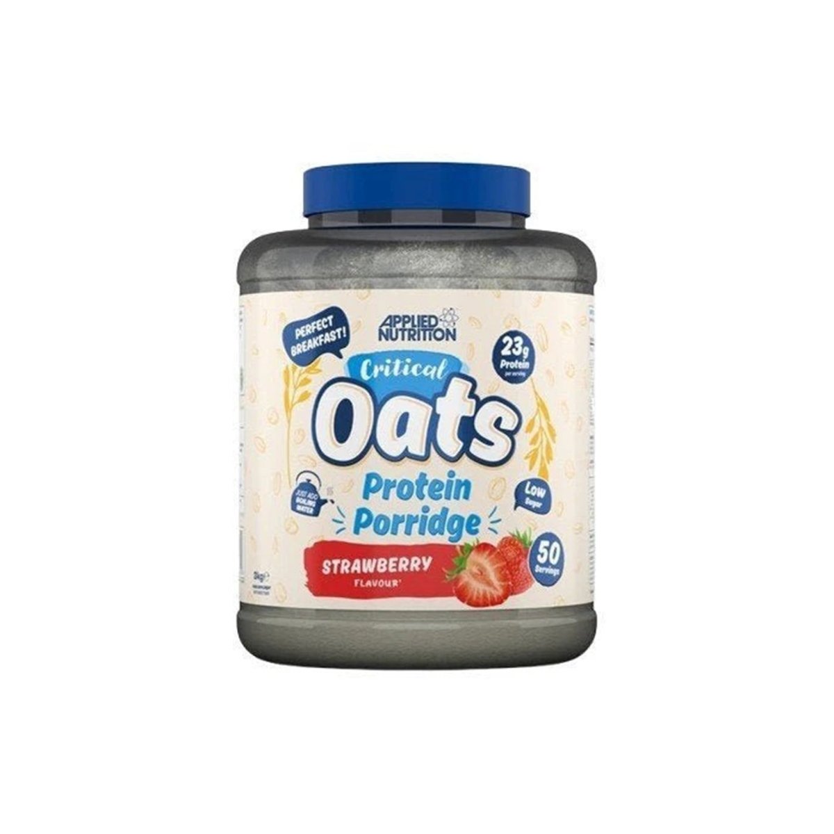 Applied Nutrition Critical Oats Strawberry 3kg High Protein Oatmeal – Muscle & Energy Support - endnutrition.com