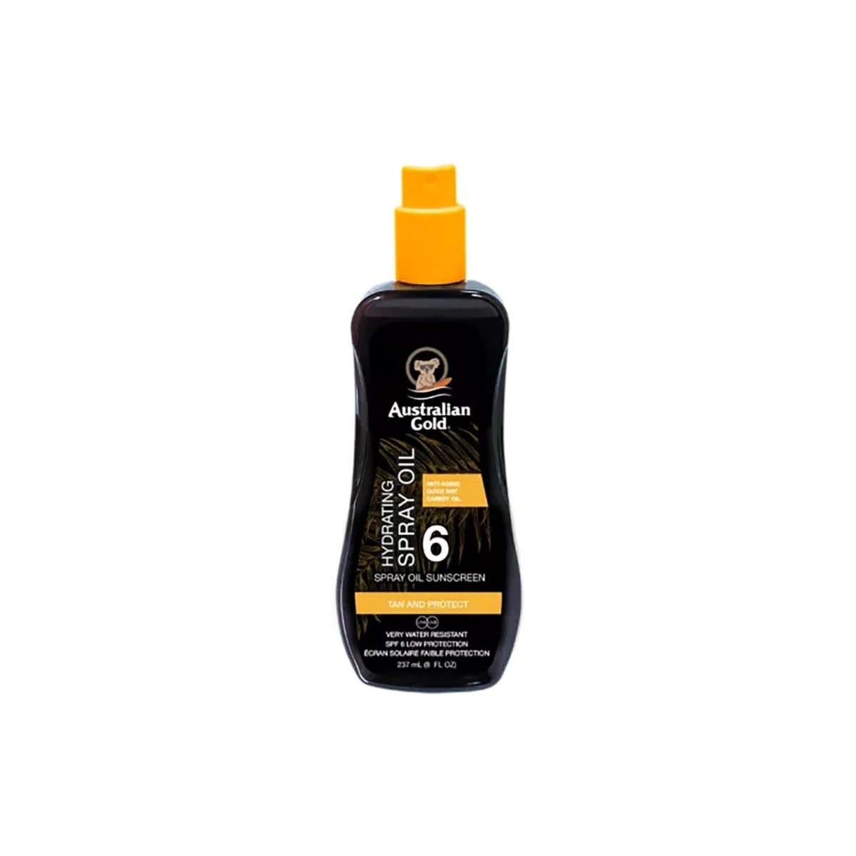 Australian Gold Hydrating Spray Oil Sunscreen SPF 6 | 237 ml | Carrot Oil - endnutrition.com