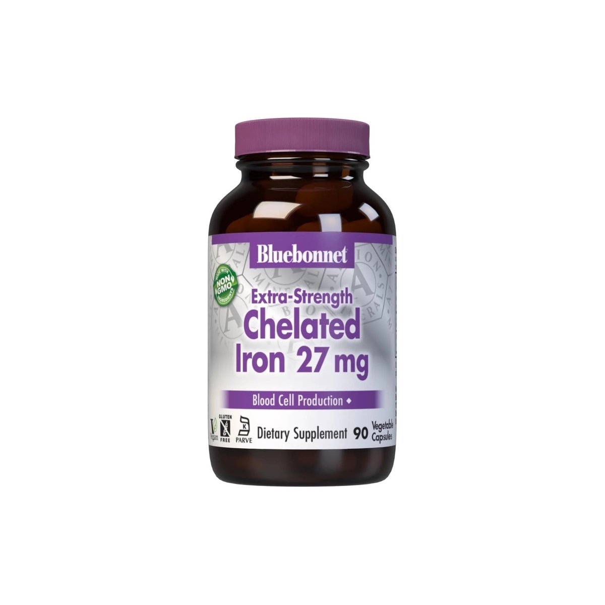 Bluebonnet Chelated Iron – 27 mg – 90 Vegetable Capsules – Red Blood Cell & Energy Support - endnutrition.com