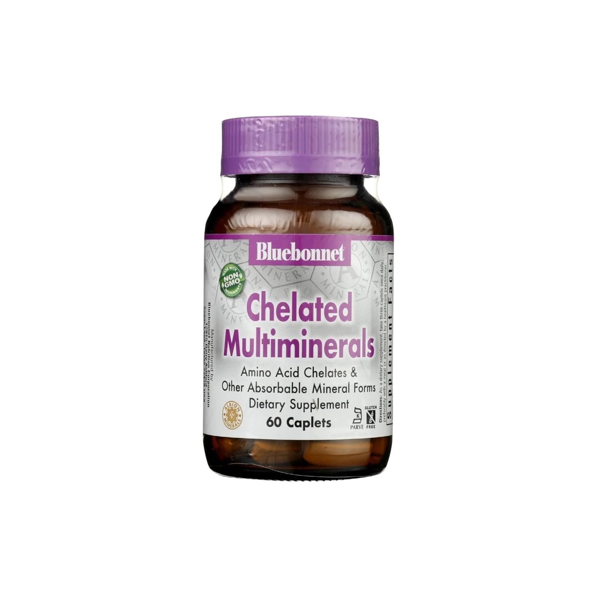 Bluebonnet Chelated Multiminerals Support for Bone, Energy & Electrolyte Balance, Vegan, 60 Caplets - endnutrition.com