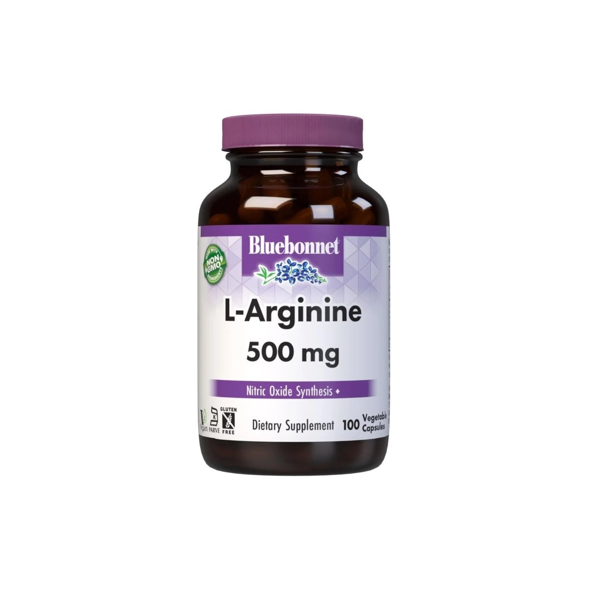 Bluebonnet L‑Arginine – 500 mg – 100 Vegetable Capsules – Nitric Oxide & Circulation Support - endnutrition.com