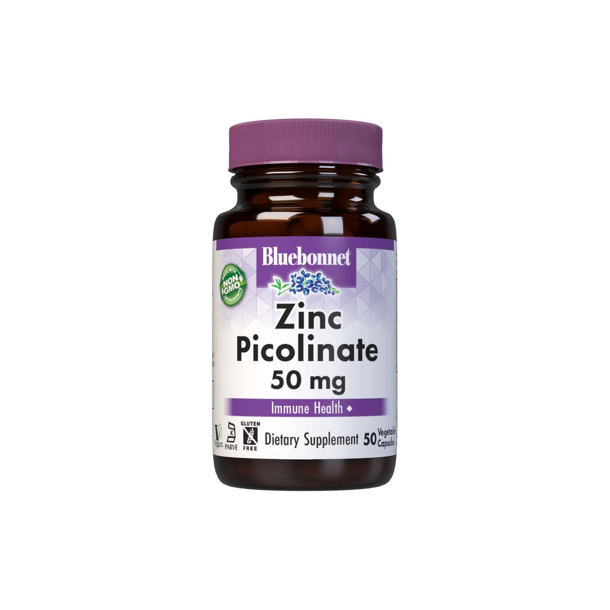 Bluebonnet Zinc Picolinate – 50 Vegetable Capsules – Immune, Hormonal & Skin Health Support - END Nutrition