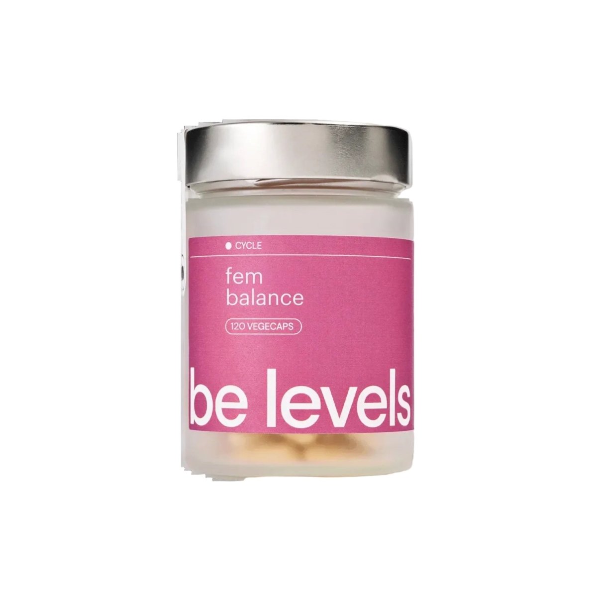 Be Levels Fem Balance – Hormonal Support & PMS Relief – 120 Vegecaps, Vegan Supplement for Cycle Comfort, Acne & Pain Relief – 1 Month Supply - endnutrition.com
