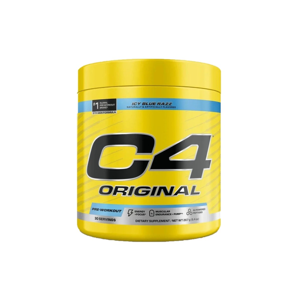 Cellucor C4 Original Pre‑Workout – Icy Blue Razz – 282 g – Explosive Energy & EnduranceCellucor C4 Original Pre‑Workout – Icy Blue Razz – 282 g - endnutrition.com