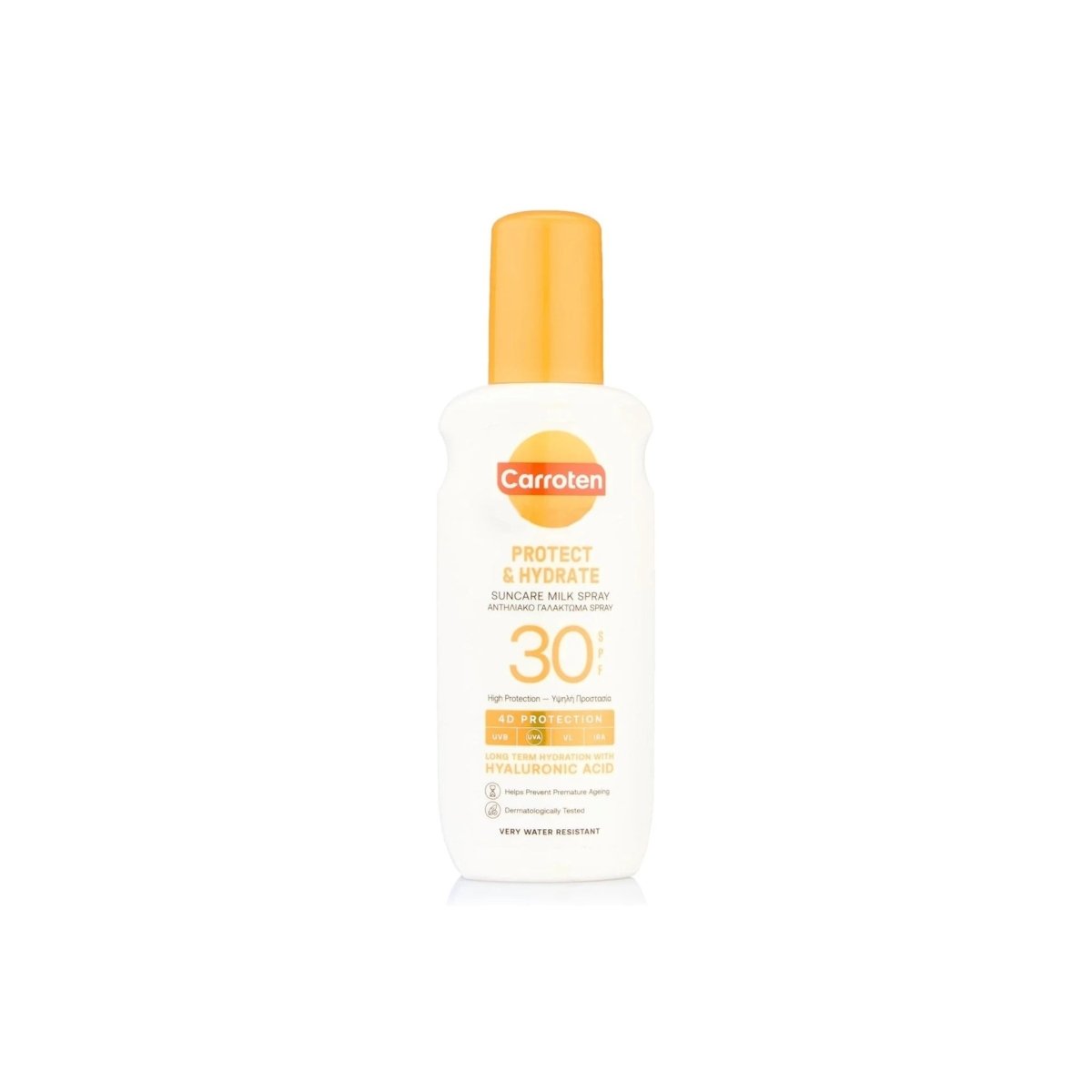 Carroten Protect & Hydrate Suncare Milk Spray SPF30 200ml | High Protection & Hydration - endnutrition.com