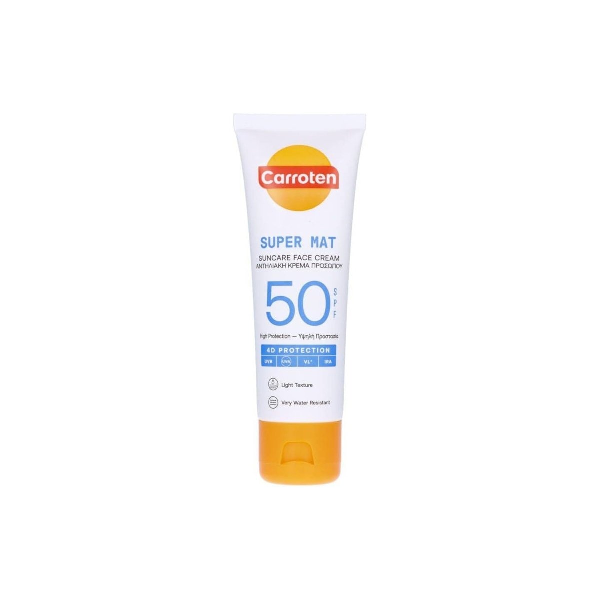 Carroten Super Mat Suncare Face Cream SPF50 50ml | Matte Finish & High Protection - endnutrition.com
