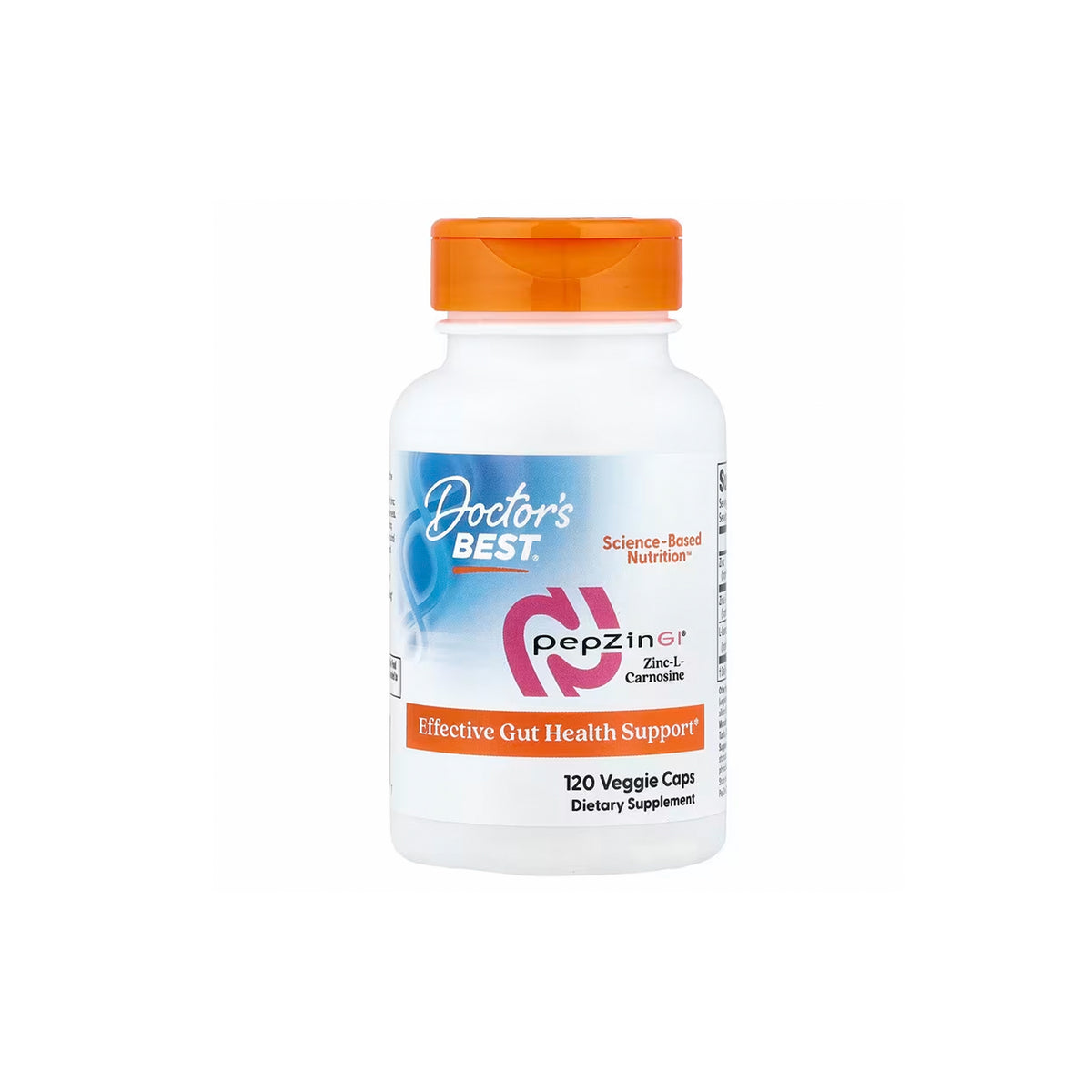 Doctor’s Best PepZin GI Zinc‑L‑Carnosine Complex – 120 Veggie Capsules, Digestive Health & Stomach Lining Support