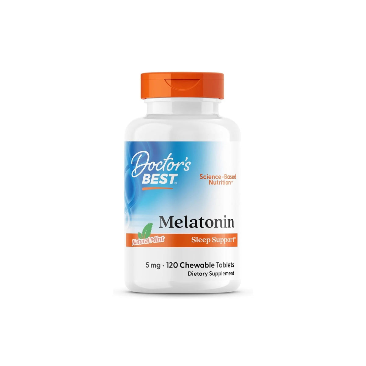 Doctor’s Best Melatonin – Sleep Support – 120 Chewable Tablets – Non‑GMO, Gluten‑Free, Vegan – Natural Mint Flavour - END Nutrition