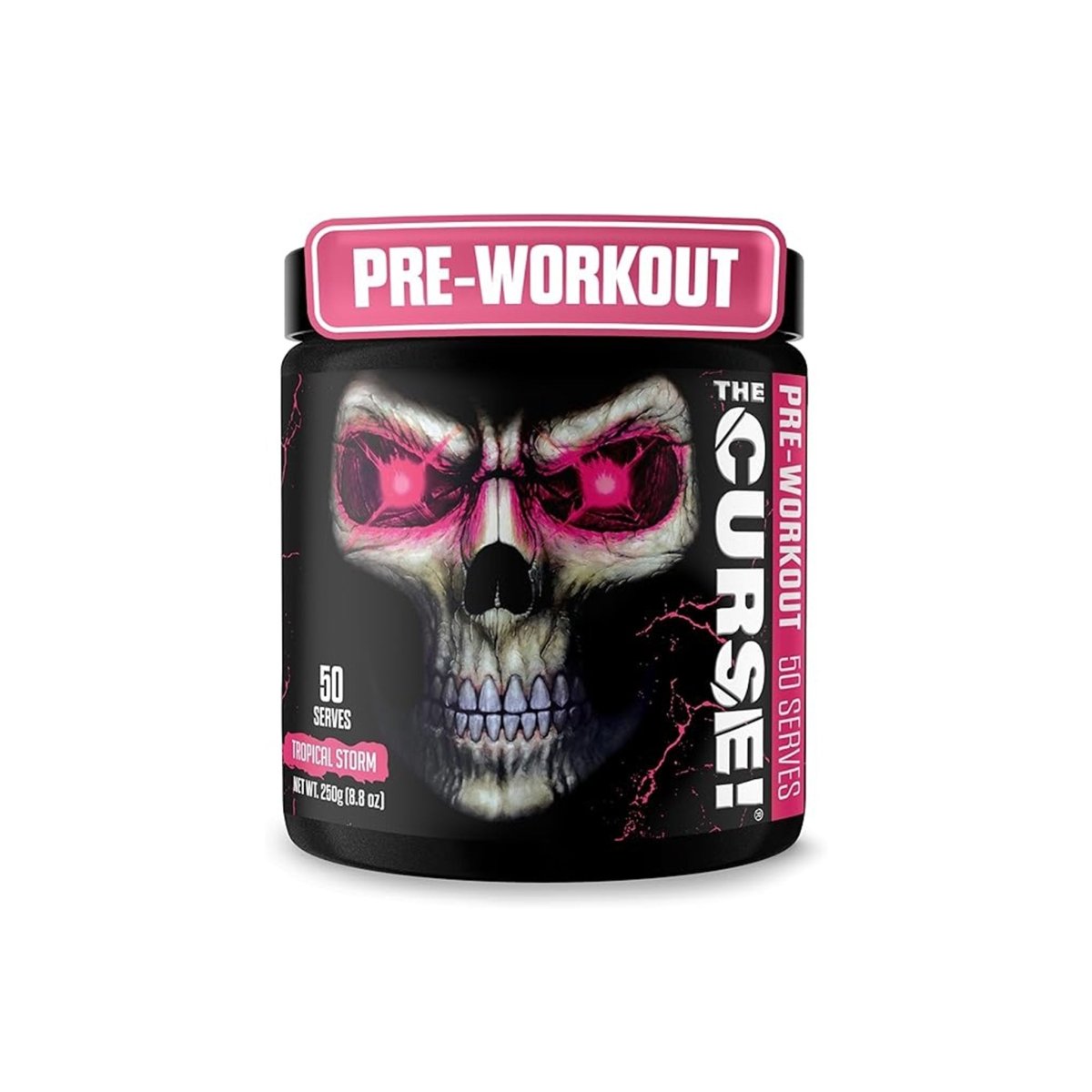 JNX Sports The Curse Pre Workout Tropical Storm 50 Servings – High Caffeine Energy & Pump Booster - endnutrition.com