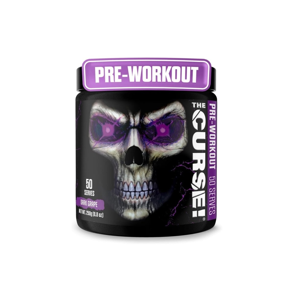 JNX Sports The Curse Pre-Workout Dark Grape Energy Focus & Pumps 255g 50 Servings - endnutrition.com