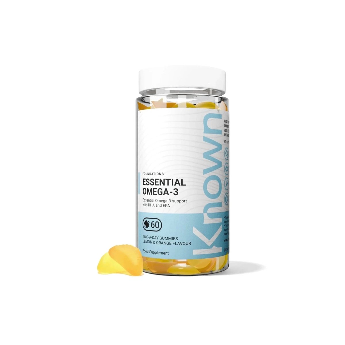 Known Essential Omega 3 Gummies – EPA & DHA | Lemon & Orange Flavour | No Fishy Aftertaste - endnutrition.com