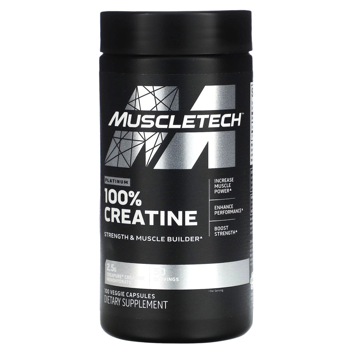 MuscleTech 100% Creatine Capsule | 100 Veggie Caspsules, Boost Strength & Recovery - END Nutrition