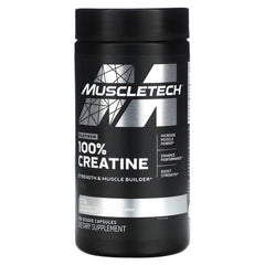 MuscleTech 100% Creatine Capsule | 100 Veggie Caspsules, Boost Strength & Recovery
