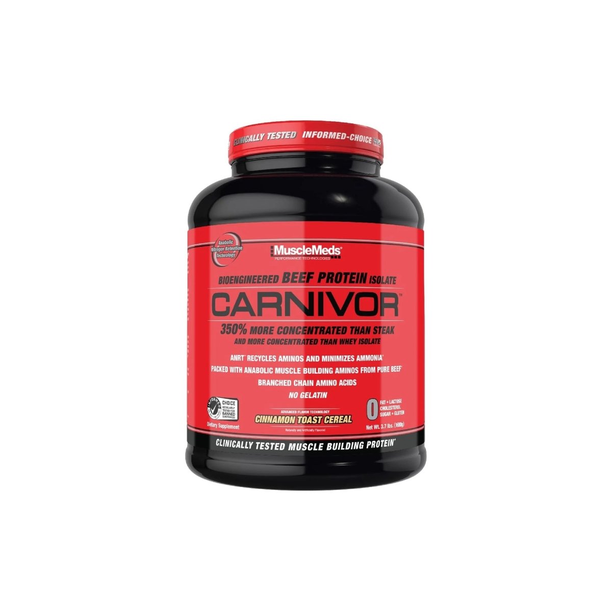 MuscleMeds Carnivor Beef Protein Isolate Cinnamon Toast Cereal 4lb – High Protein Muscle Builder - endnutrition.com