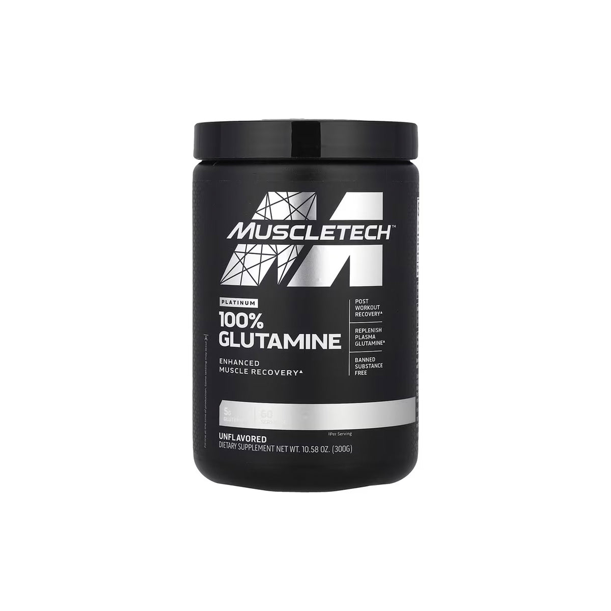 MuscleTech Platinum 100% Glutamine | Unflavored Post-Workout Recovery for Men & Women - endnutrition.com