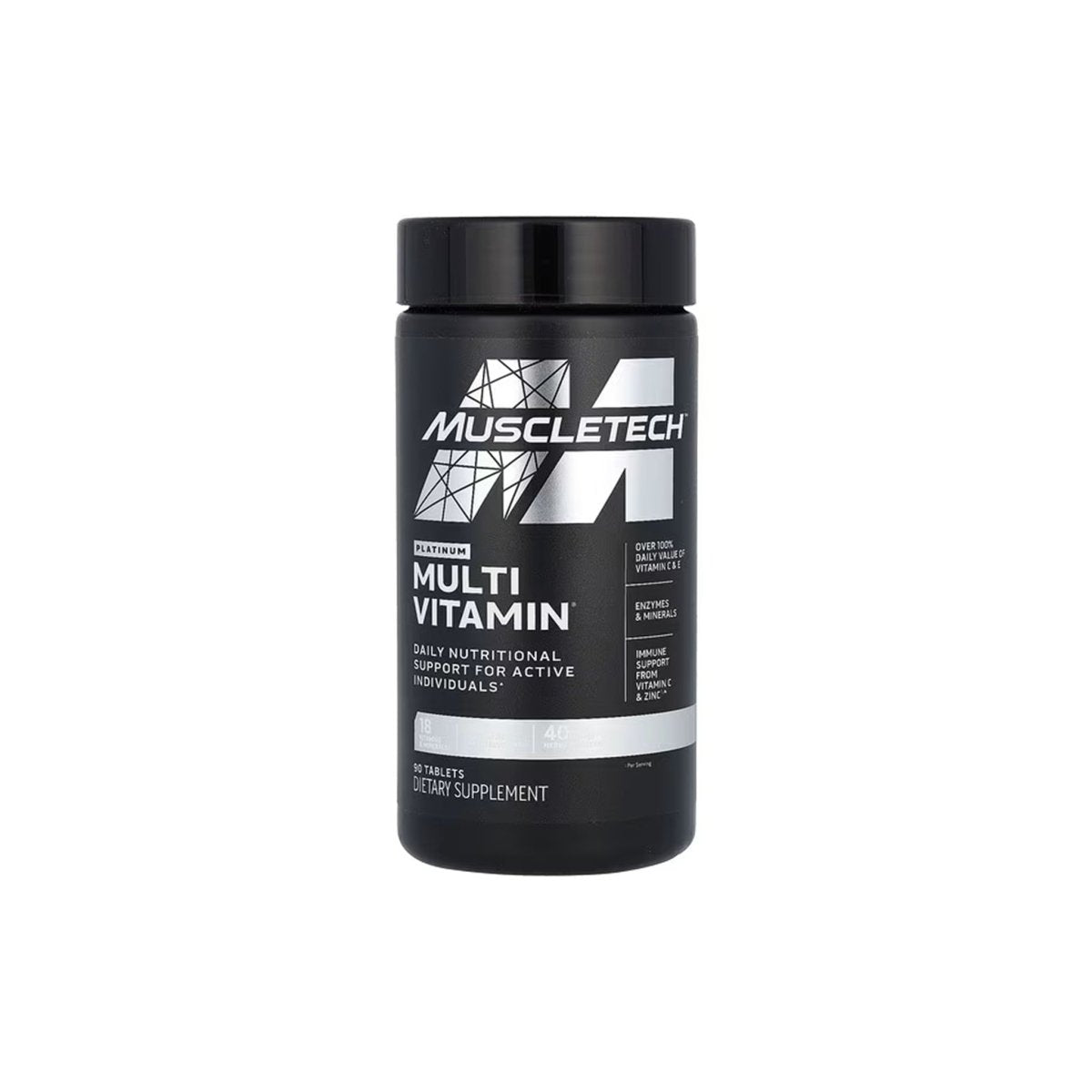 MuscleTech Platinum Multivitamin 90 Caps – Daily Energy & Immune Support for Men & Women - endnutrition.com