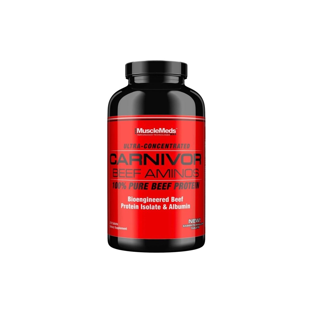 MuscleMeds Carnivor Beef Aminos 300 Tablets – BCAA & Creatine Muscle Recovery Support - endnutrition.com