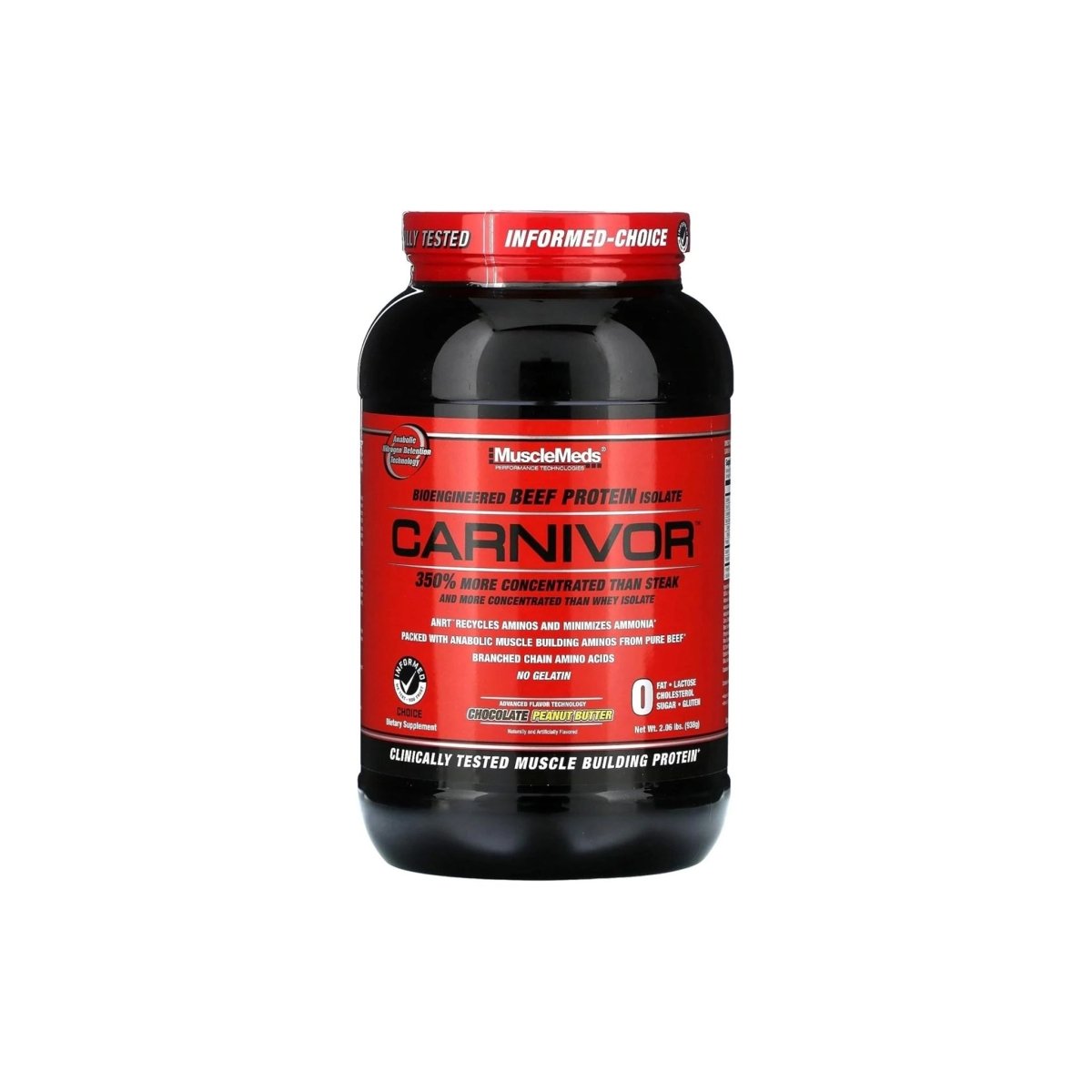 MuscleMeds Carnivor Beef Protein Isolate 938 g| Muscle Building Protein, Chocolate Peanut Butter - endnutrition.com