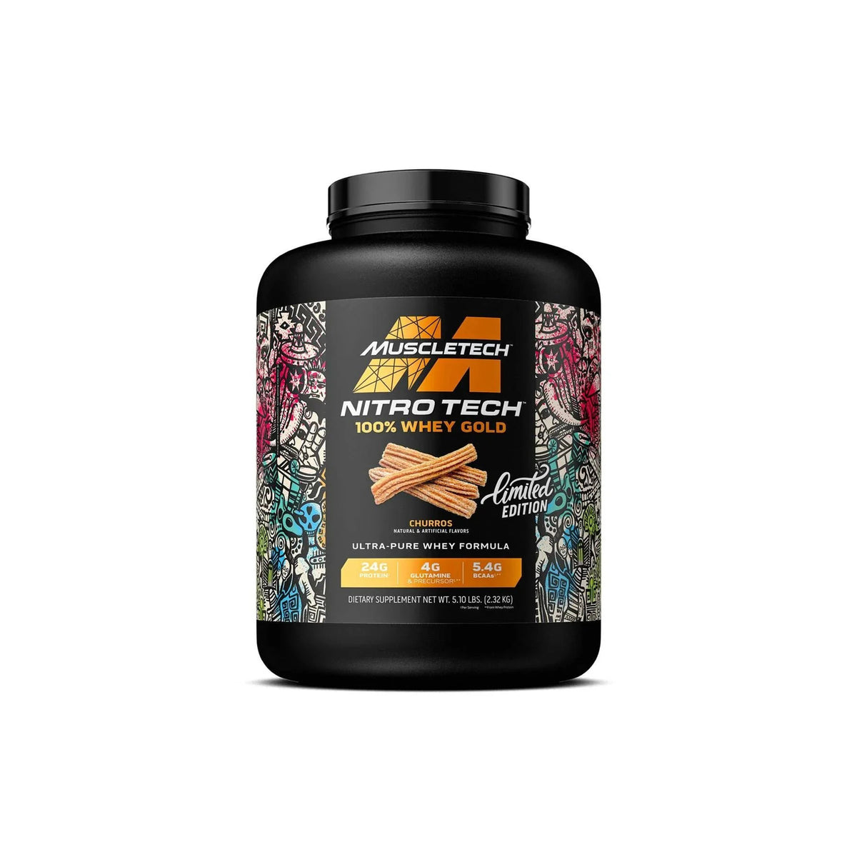 MuscleTech Nitro-Tech 100% Whey Gold Protein | Churros, 5 lb - endnutrition.com