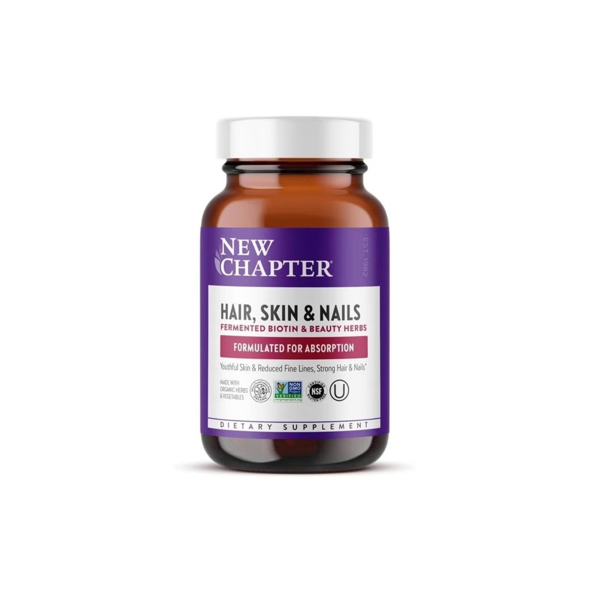 New Chapter Perfect Hair, Skin & Nails – Biotin & Astaxanthin, 60 Capsules - endnutrition.com