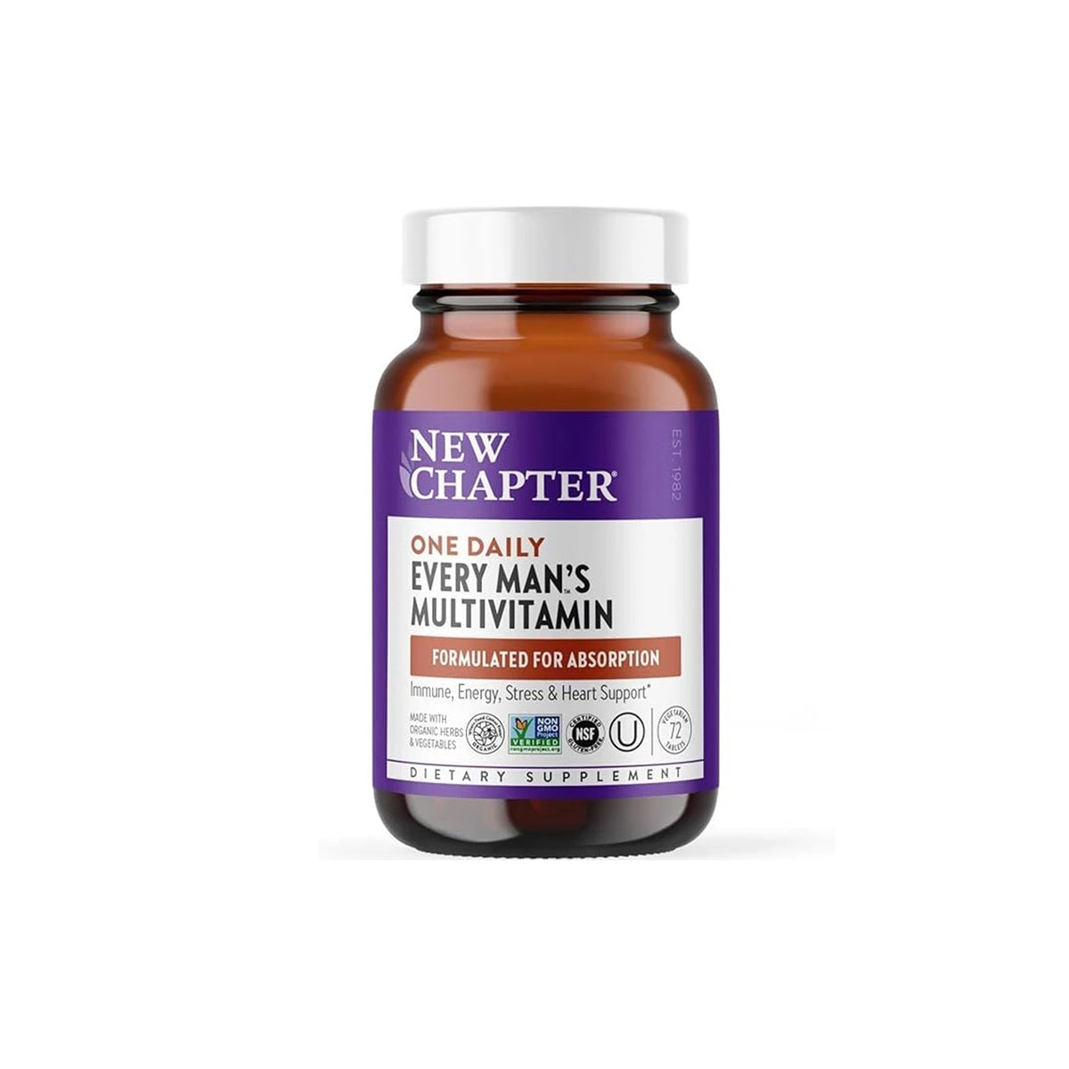 New Chapter Every Man’s One Daily 40+ Multivitamin – 72 Tablets - END Nutrition
