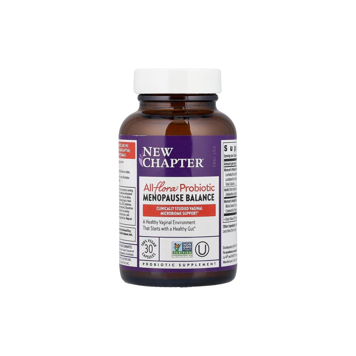 New Chapter All-Flora Probiotic – Women's Balance Formula, 30 Vegan Capsules - endnutrition.com