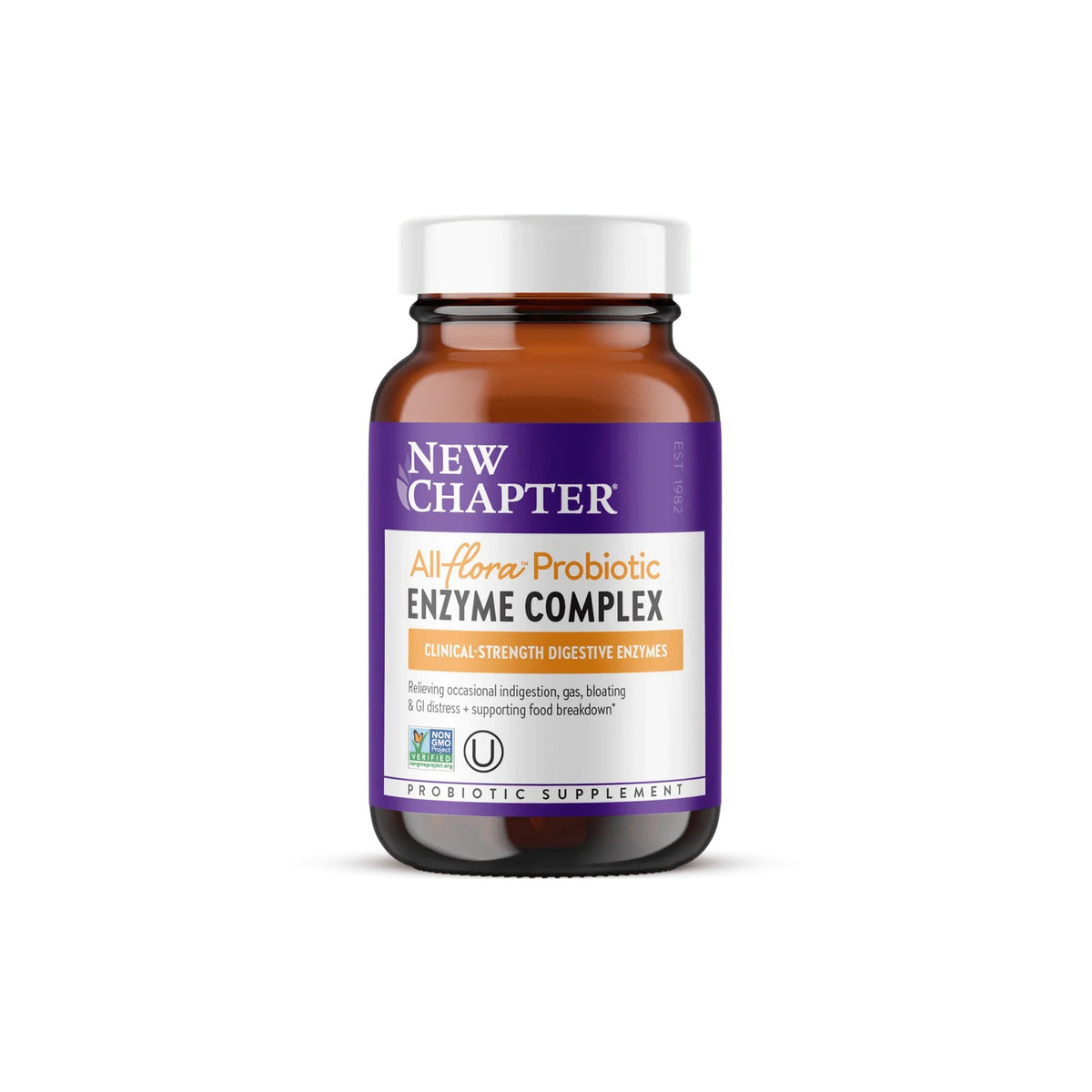 New Chapter All-Flora Probiotic & Digestive Enzyme Complex, 90 Vegan Capsules - endnutrition.com