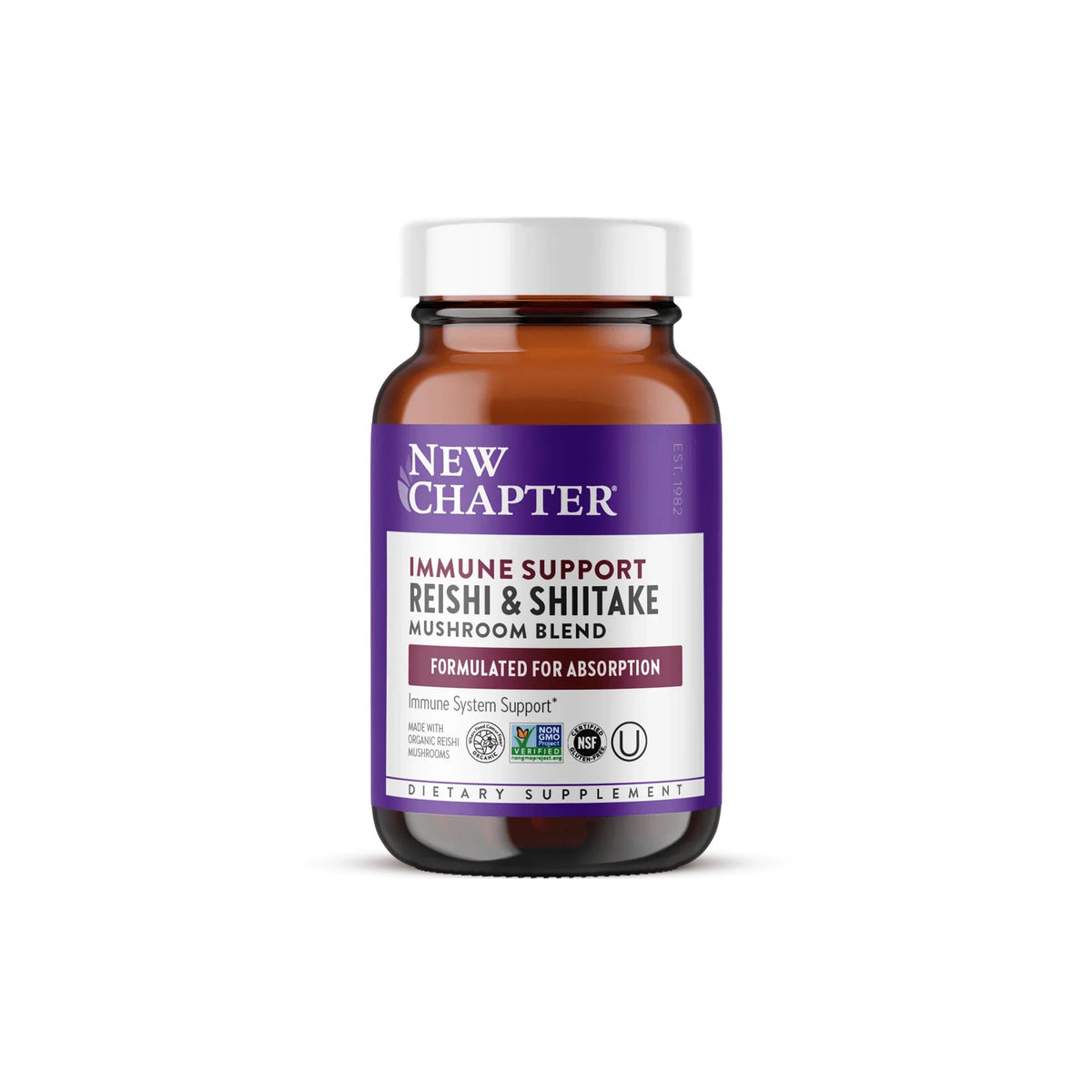 New Chapter LifeShield Reishi Mushroom – Healthy Aging – 60 Capsules - Endnutrition.com