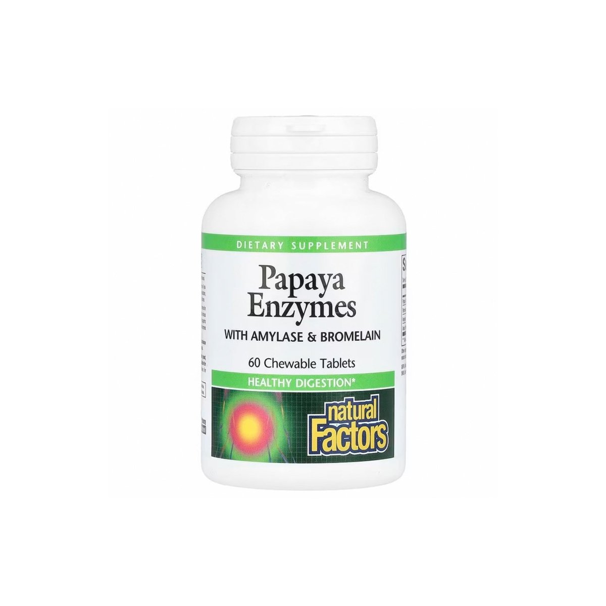 Natural Factors Papaya Enzymes Chewable, Digestive Support 60 Tablets - endnutrition.com