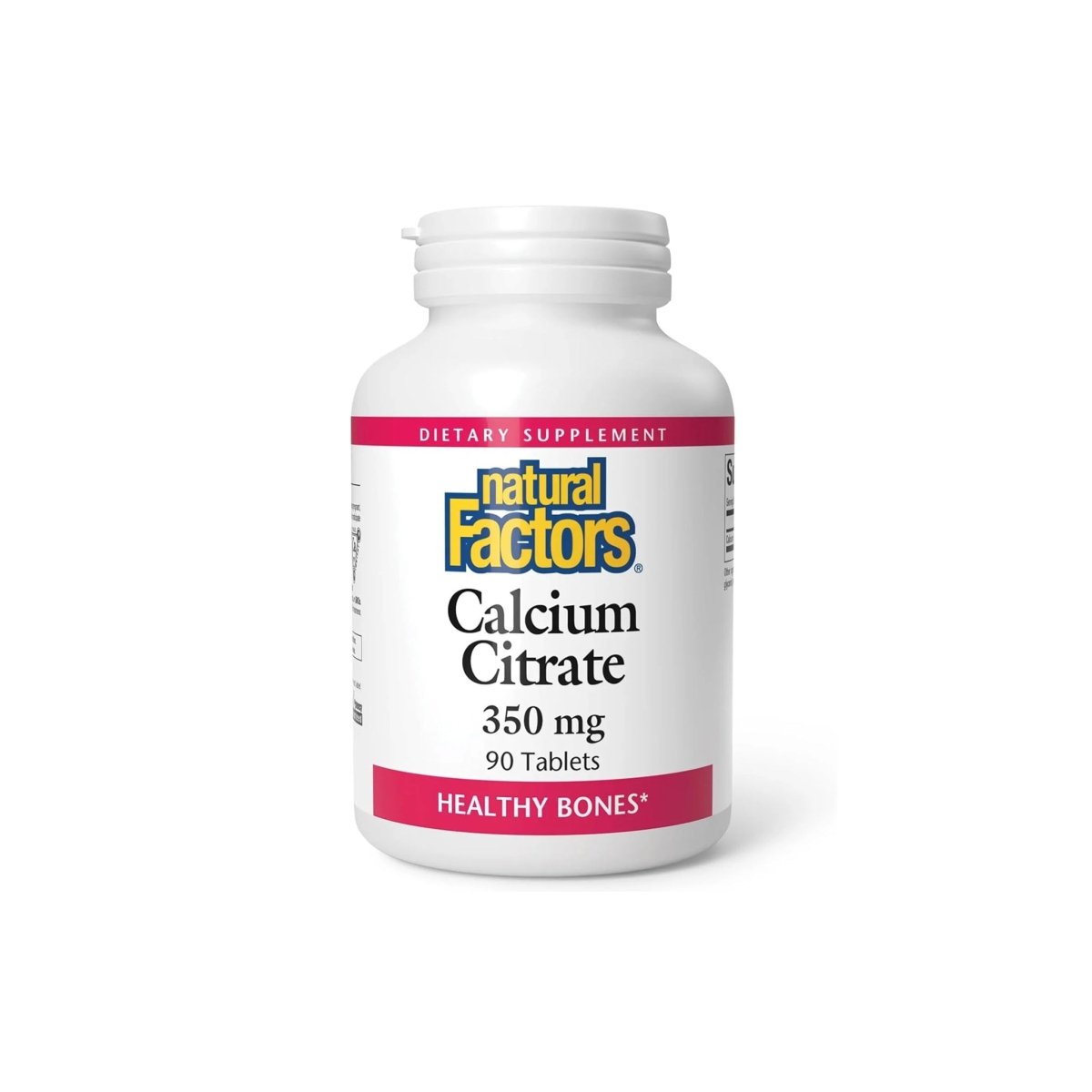 Natural Factors Calcium Citrate 90 Tablets – Bone & Teeth Support - endnutrition.com