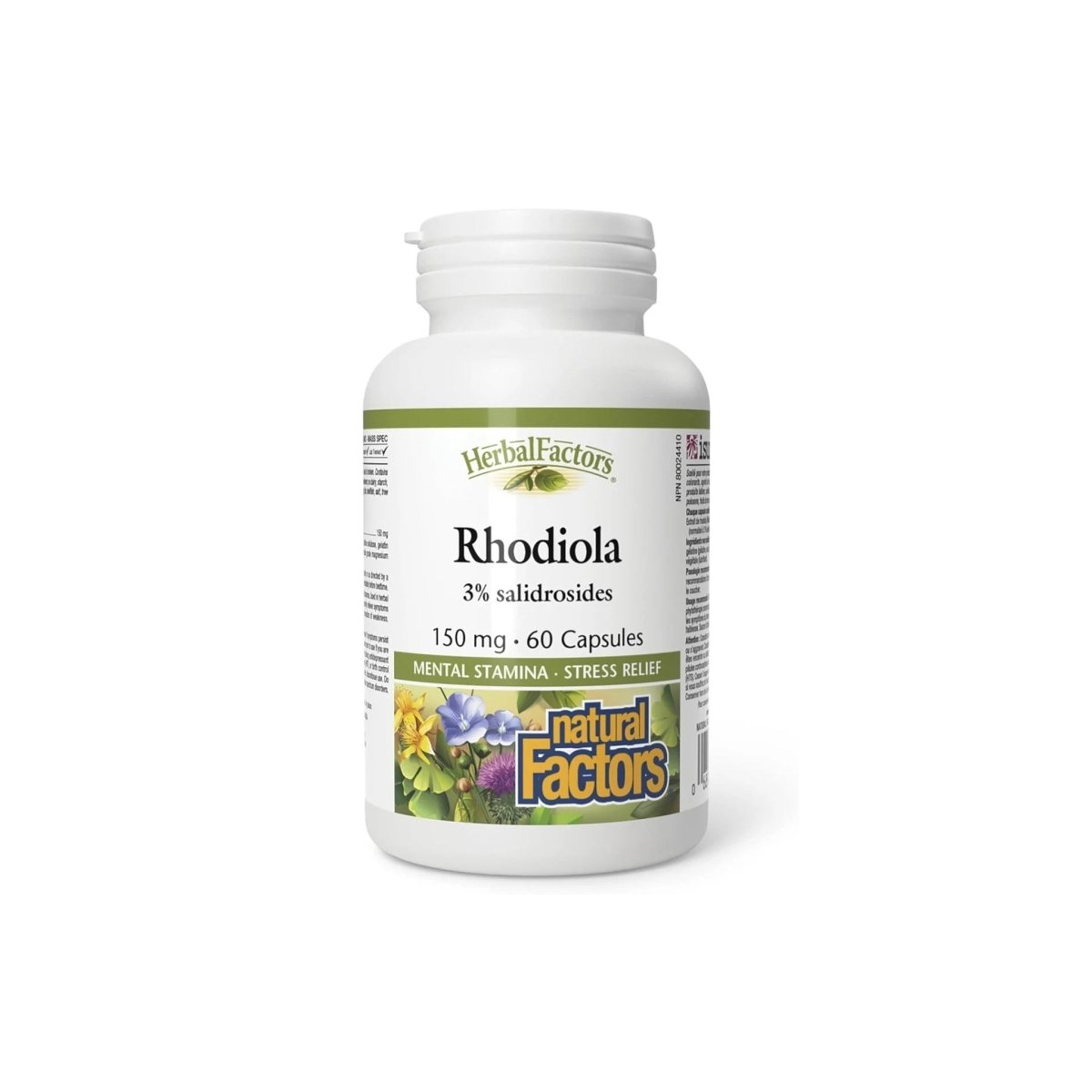 Natural Factors Rhodiola Rosea 150 mg – Stress, Energy & Focus Support Capsules - endnutrition.com