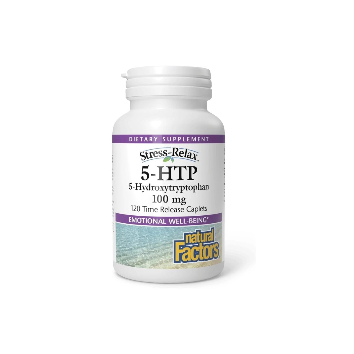 Natural Factors Stress‑Relax 5‑HTP – 100 mg – 120 Capsules – Pharmaceutical‑Grade Sleep & Emotional Well‑Being Support - endnutrition.com