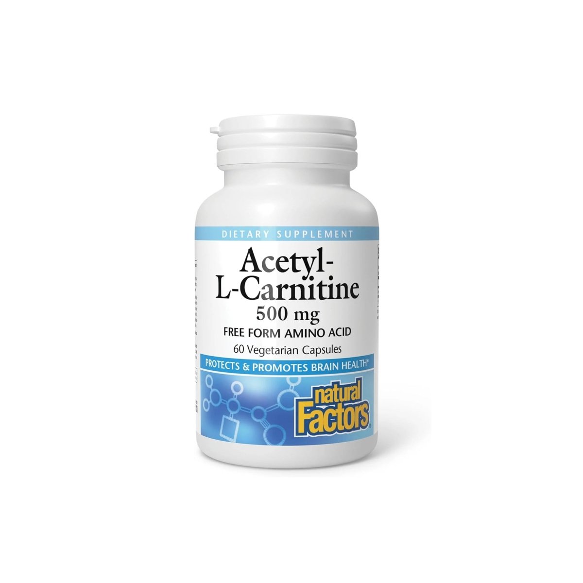 Natural Factors Acetyl L-Carnitine 500 mg Capsules Cognitive & Energy Support 60 - endnutrition.com