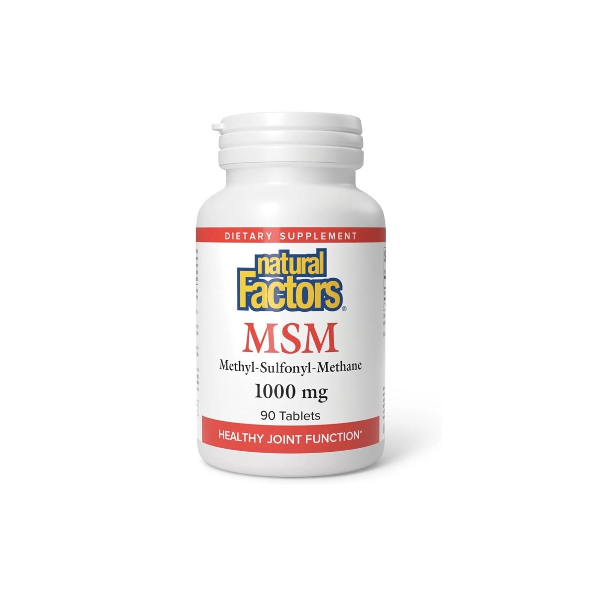 Natural Factors MSM – 1000 mg – 90 Capsules – Joint, Hair, Skin & Nail Support - endnutrition.com