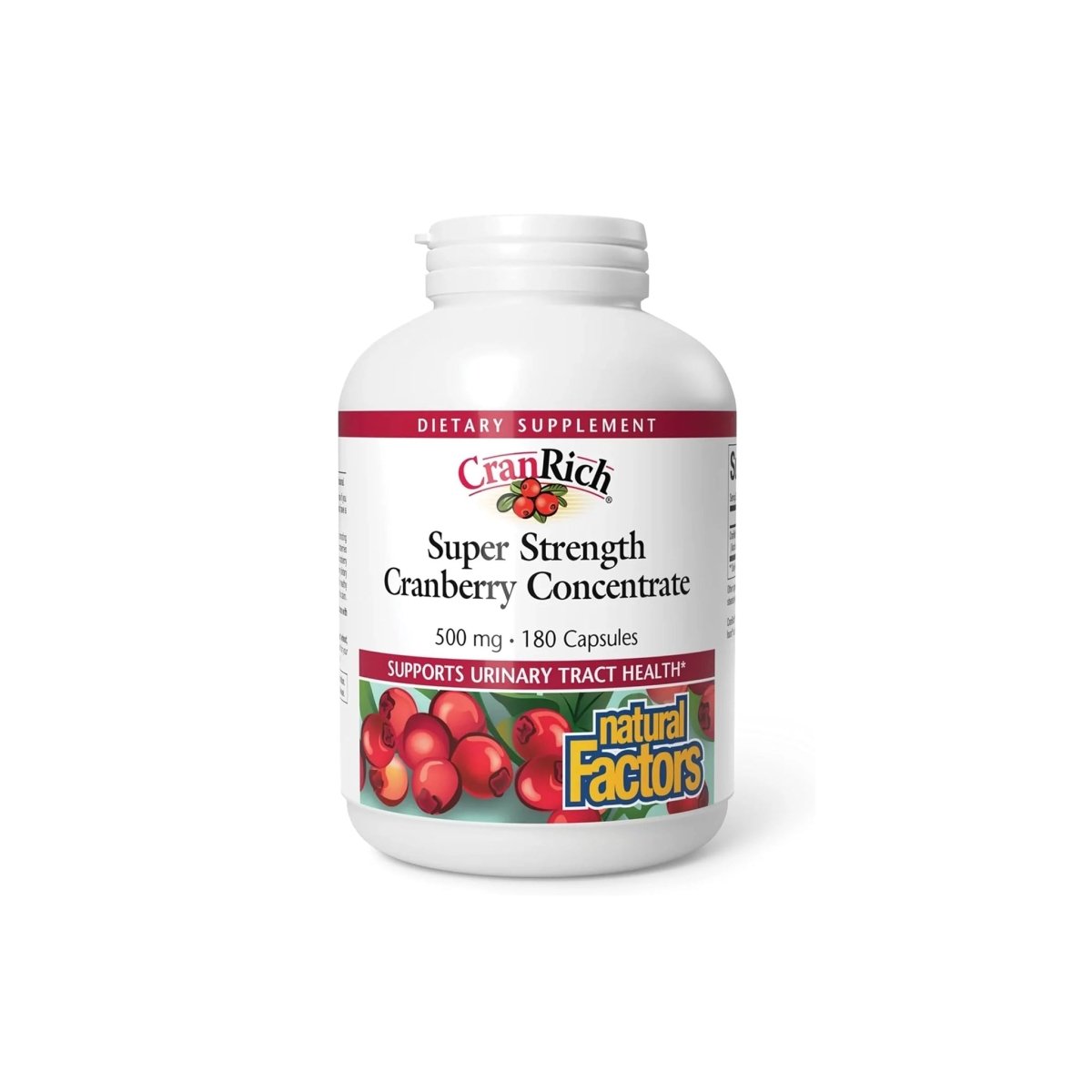 Natural Factors CranRich Cranberry 180 Capsules – Urinary Health Support - endnutrition.com