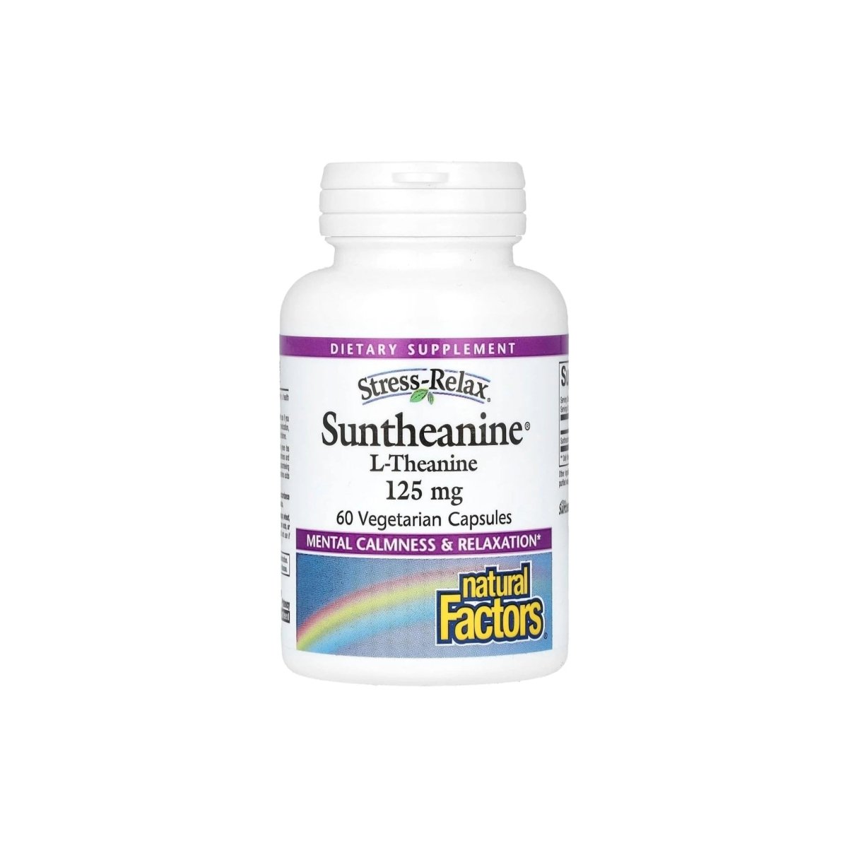 Natural Factors Stress‑Relax Suntheanine L‑Theanine – 125mg, 60 Vegetarian Capsules – Relaxation, Calm Focus, Sleep Support - endnutrition.com