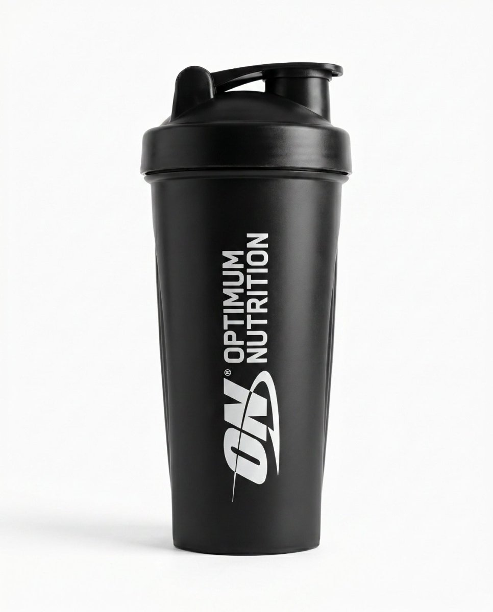 Optimum Nutrition ON Logo Shaker – Black, 600ml – Leakproof, Durable, Easy Mix - Endnutrition.com