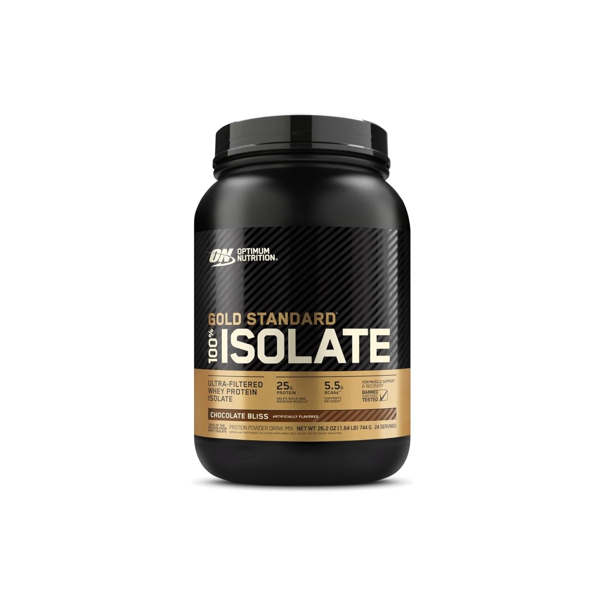 Optimum Nutrition Gold Standard 100% Isolate – Chocolate Bliss – 25g Protein, Ultra‑Filtered Whey, Supports Lean Muscle Growth & Recovery - endnutrition.com