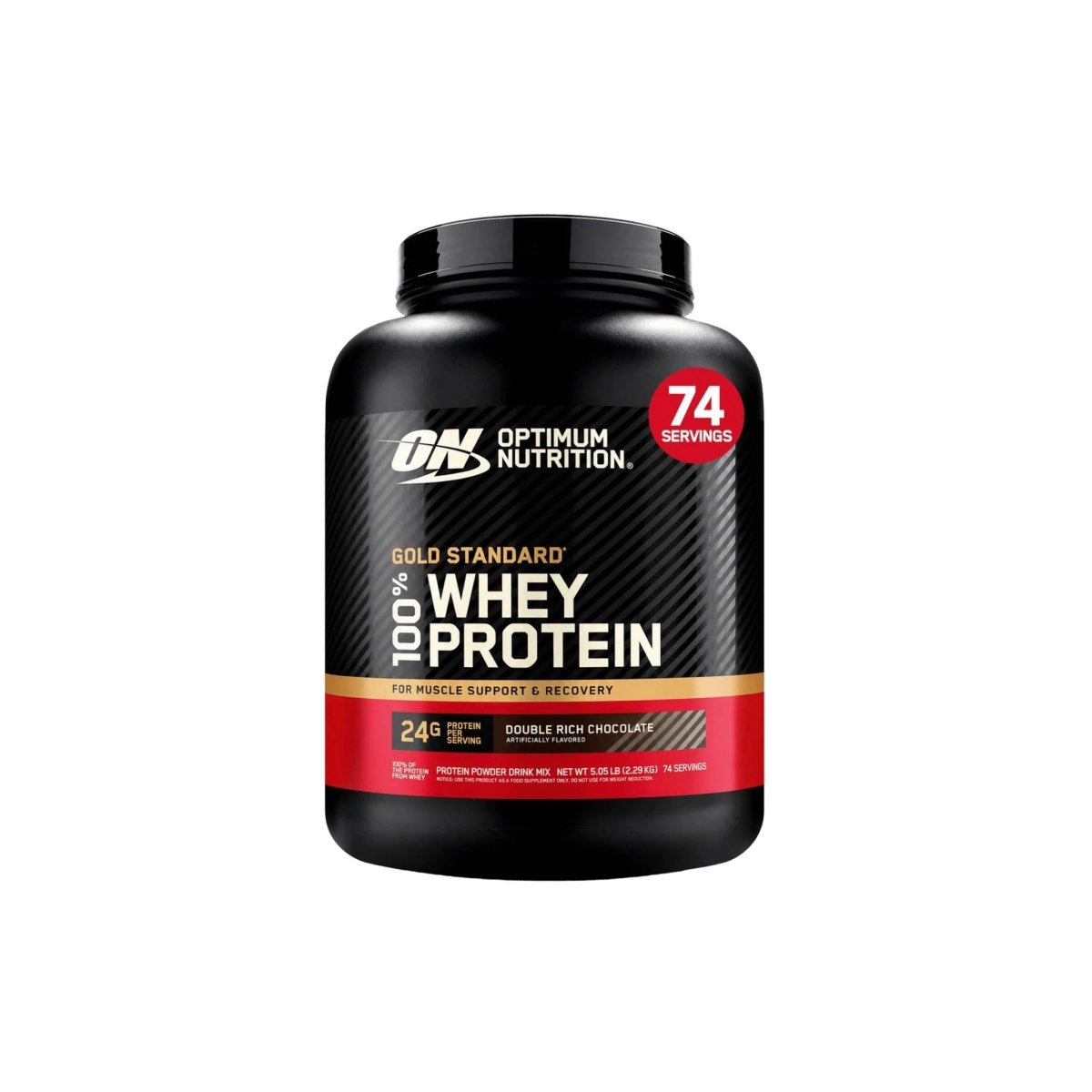 Optimum Nutrition Gold Standard 100% Whey – Double Rich Chocolate, 5 lb - endnutrition.com