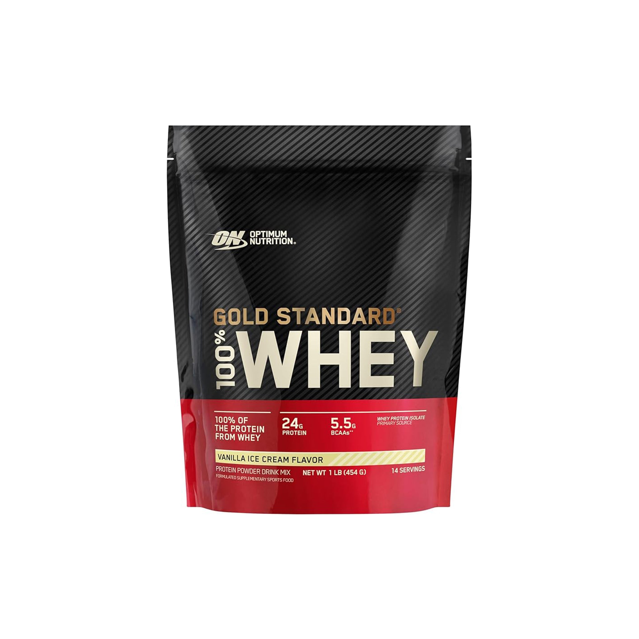 Optimum Nutrition Gold Standard 100% Whey Protein Powder |Vanilla Ice Cream, 1 lb | Protein | Gluten Free - END Nutrition