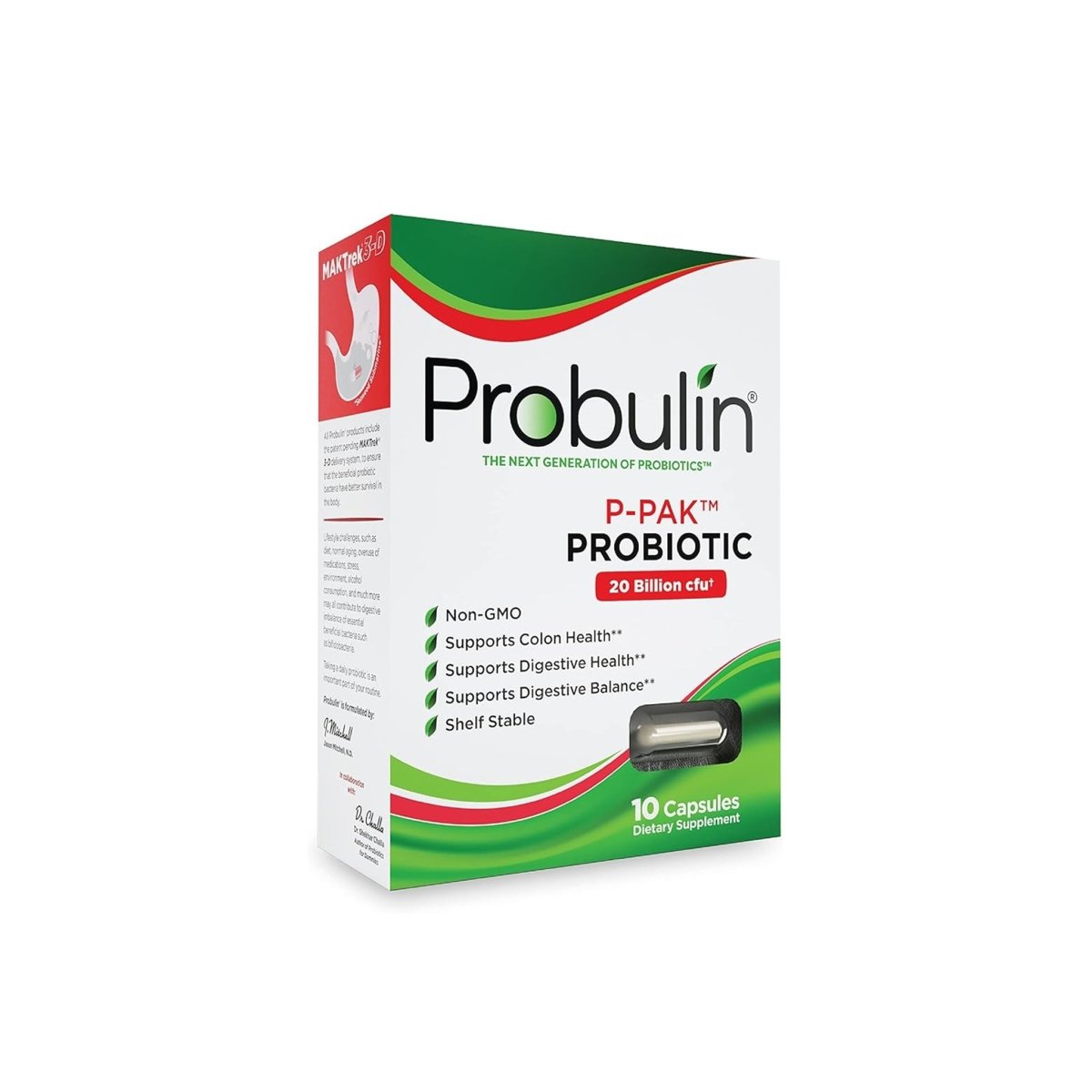 Probulin P‑Pack Probiotic Capsules 10’s | Digestive & Immune Support - endnutrition.com