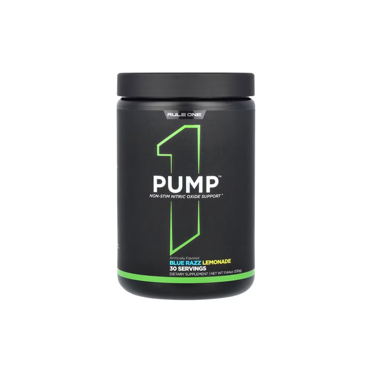 Rule 1 Pump Blue Razz Lemonade | Stimulant-Free Pre-Workout & Muscle Pumps - endnutrition.com