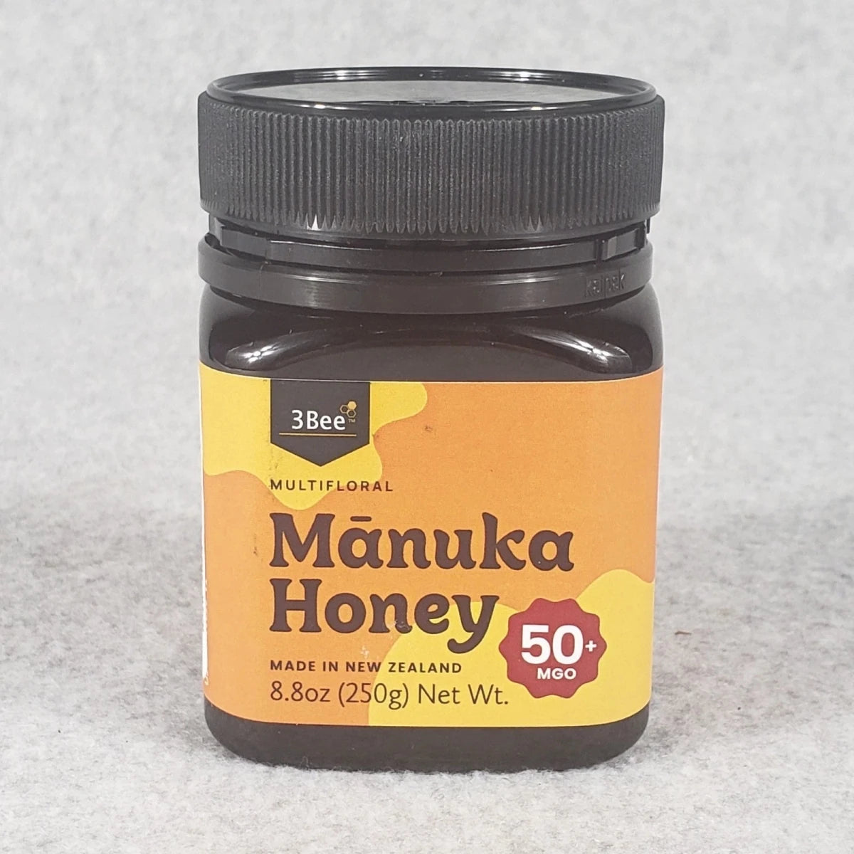 3Bee Raw Multifloral Manuka Honey MGO 50+ – 250 g – Daily Wellness & Digestive Support - END Nutrition