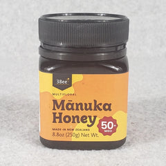 3Bee Raw Multifloral Manuka Honey MGO 50+ – 250 g – Daily Wellness & Digestive Support