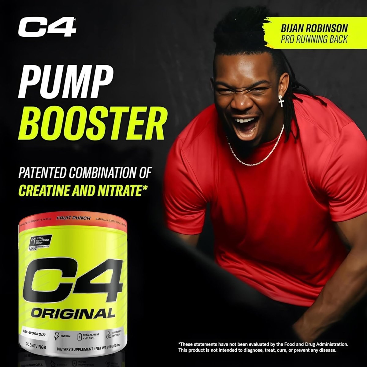 Cellucor C4 Original Pre‑Workout – Fruit Punch – 30 Servings – Explosive Energy & Endurance - END Nutrition